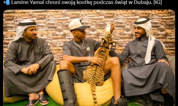 Tak Lamine Yamal CHRONI SWOJĄ KOSTKĘ podczas Świąt w Dubaju! :D